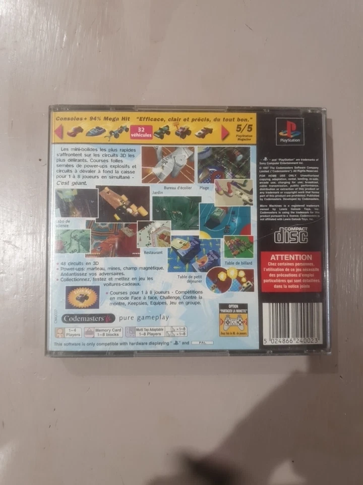 Micro Machines V3 - PS1 PlayStation 1 Complet - Photo 2/3