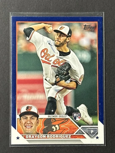 2023 Topps Update Grayson Rodriguez Rookie Royal Blue Baltimore Orioles RC US50