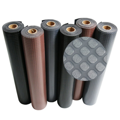 Rubber-Cal ''Block-Grip'' Vinyl Flooring Rolls