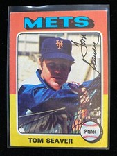 1975 Topps TOM SEAVER #370 New York Mets Cincinnati Reds HALL OF FAME ACE MINT A