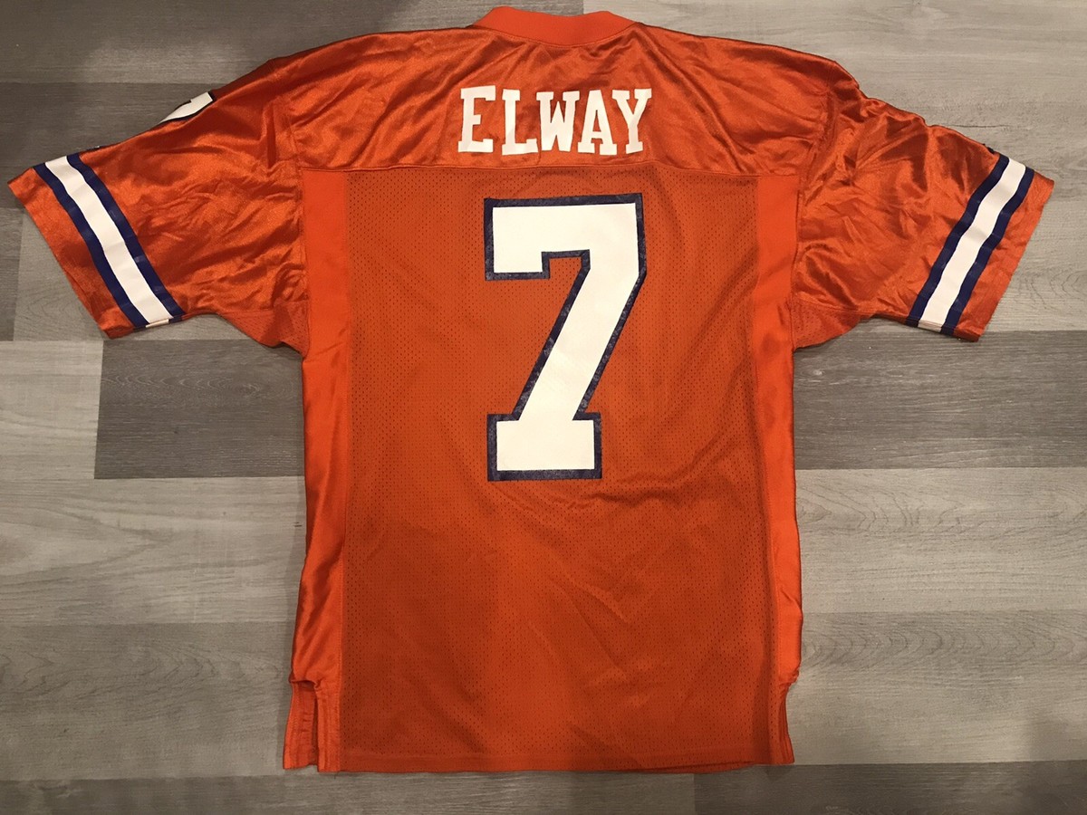 Authentic Starter John Elway Denver Broncos Orange Crush Football