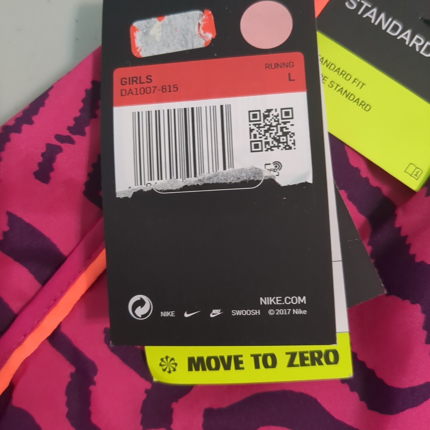 Nike Dri-Fit Pink Two Layer Shorts Youth Size Large new with tags thumbnail 4