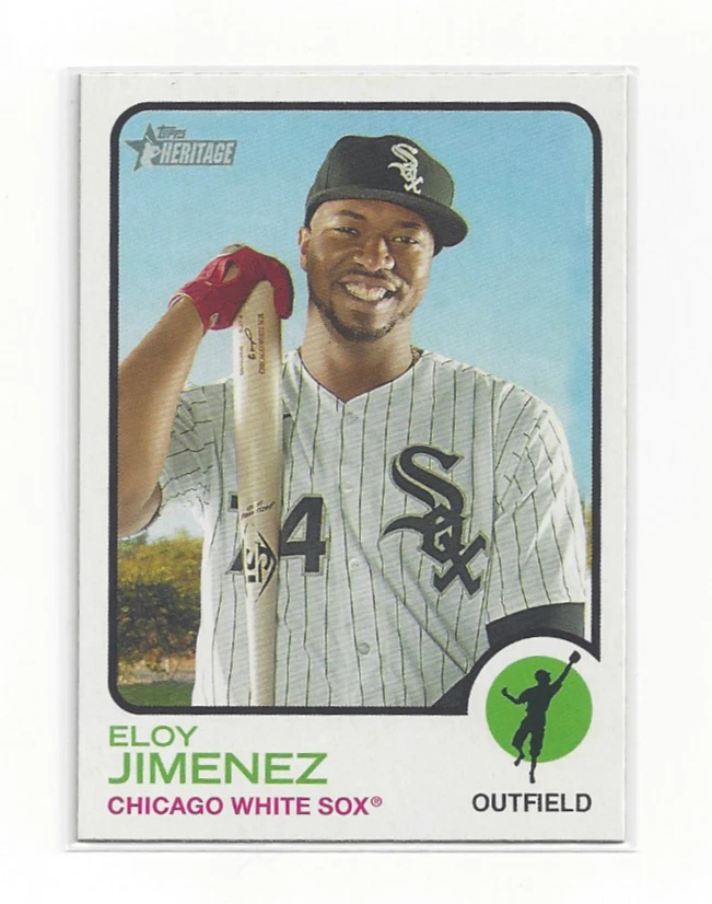 Eloy Jimenez 2022 Topps Heritage #179 White Sox MLB Baseball Card Star Slugger