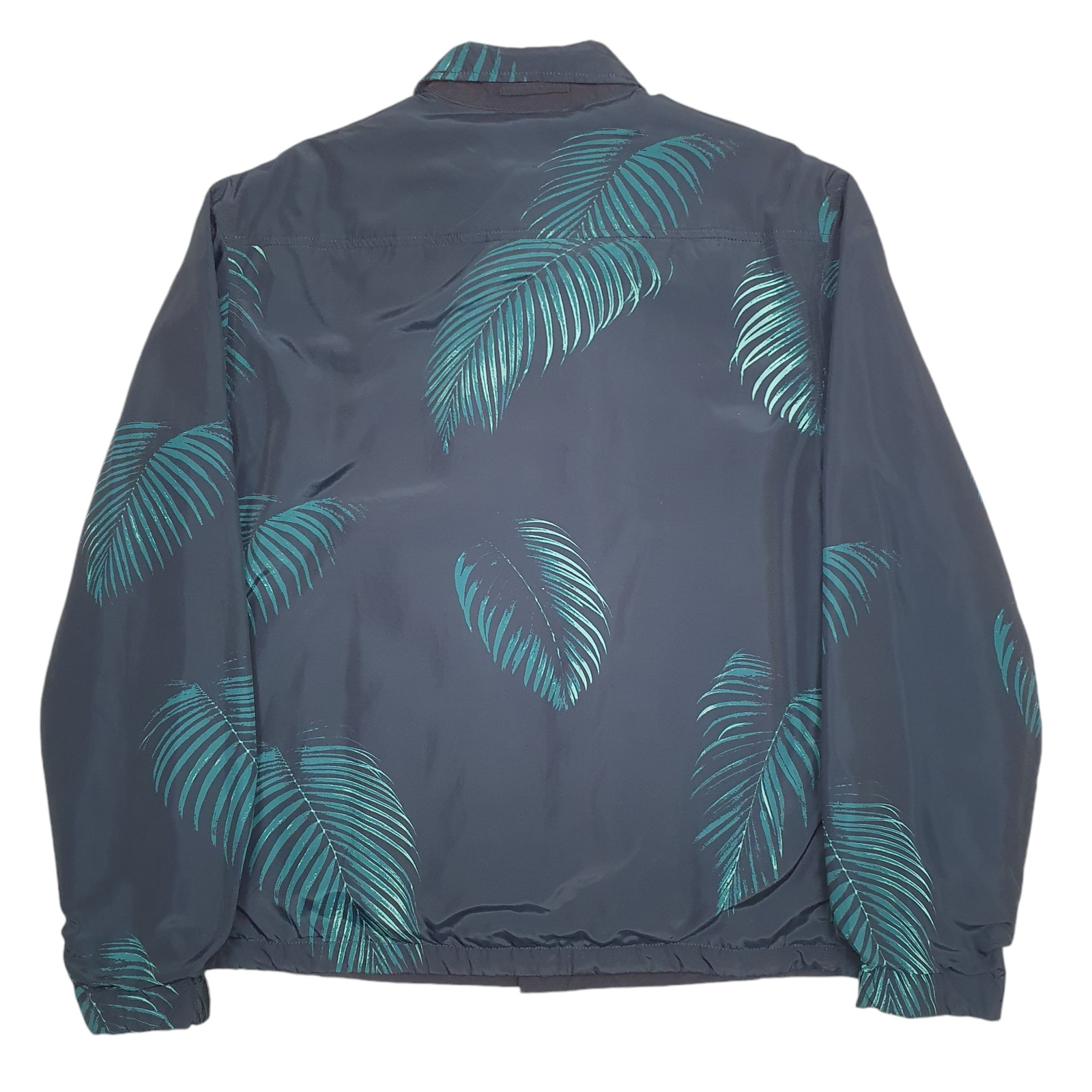 LEE Bomber Jacket Coat Insulated Pattern Leaf Mens M image 3
