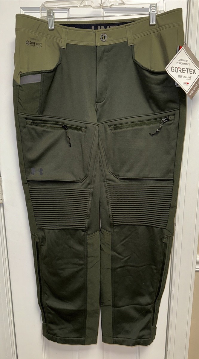 Men's Under Armour Storm Ridge Reaper, Cold Gear Pants, Loose, Green, sz: 36