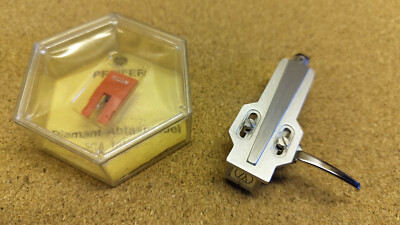 Fisher SME Headshell mit Audio Technica AT13 und neuer Nadel für MT6225