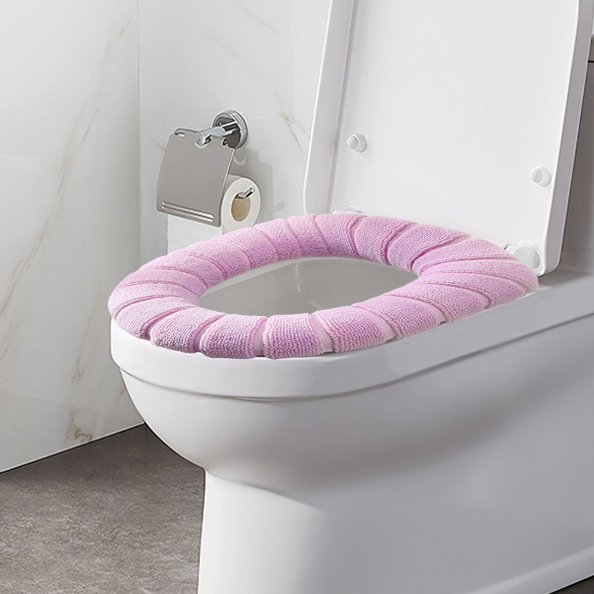 Soft Bathroom Toilet Seat Cover Pad Cushion Closestool Warmer Cover Mat  Washable | eBay