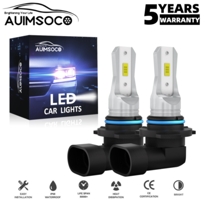 AUIMSOCO 9005/9006 LED Bulbs 4-Pack For Toyota Highlander 2001-2007 - 6500K Cool White, 500% Brighter