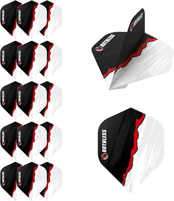 Ruthless | 5 Sets | Dart Flights | Tough 100 Micron Standard Form | 4 Farben