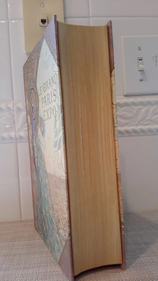 Punch Studio Le Grand Paris Expo Keepsakes Trinket Box 11x8x3" Peacock EUC - Image 3 of 4