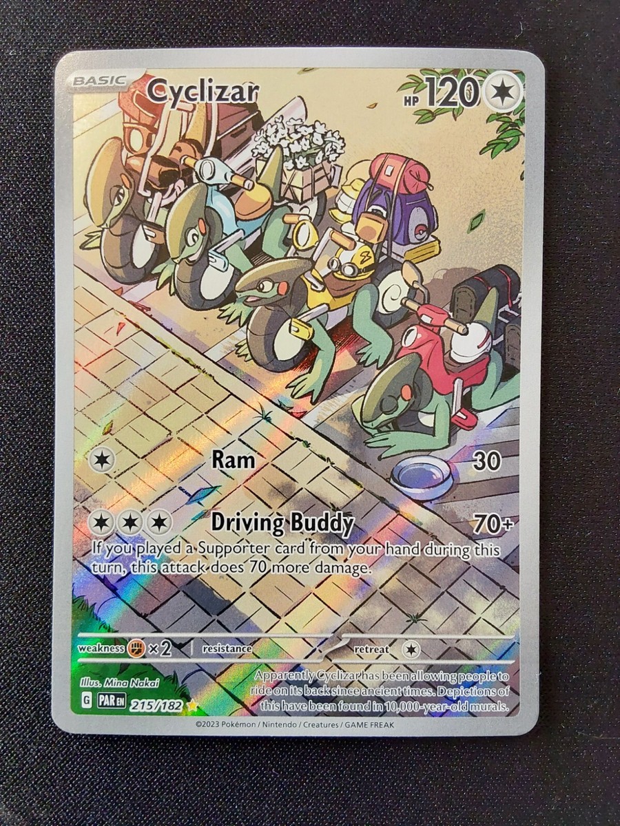Pokemon Card Cyclizar 215/182 Full Art Holo Paradox Rift | eBay