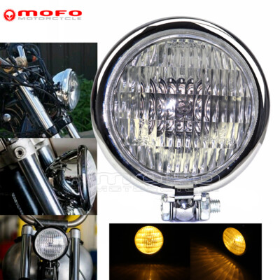 For Triumph Bonneville T100/120 Custom Cruiser Cafe Racer Style Headlight Chrome