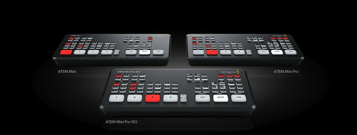 Blackmagic ATEM Mini Pro ISO HDMI Live Stream Switcher Multi