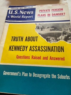 U.S. News & World Report Oct 10 1966 Kennedy Assassination Magazine