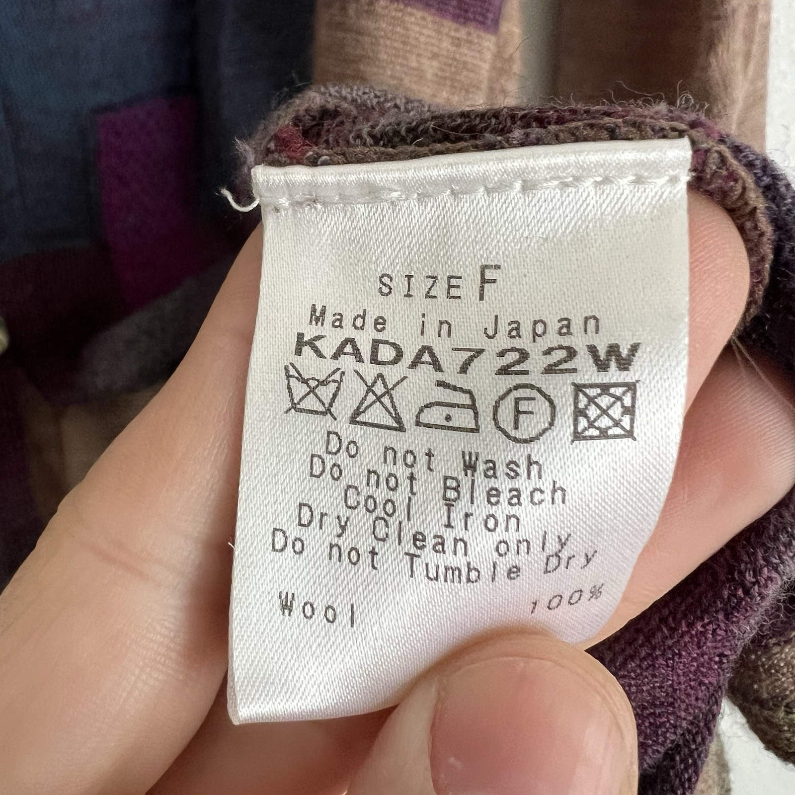 M.&Kyoko multicolor Patchwork long cardigan wool … - image 4