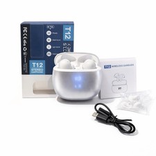 T12 True Wireless Bluetooth Earbuds LED Display In-Ear HiFi Streo Headphones New