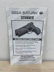 Virtua Cop (Sega Saturn, 1995) Authentic Long Box Manual Only 