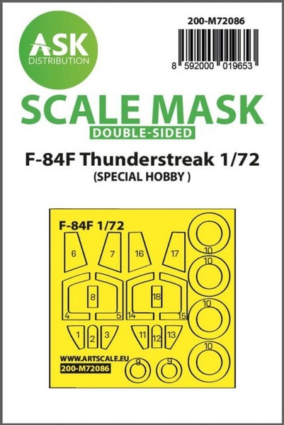 F-84F Thunderstreak Double-Sided Express Fit Mask For Special Hobby / 1:72-image