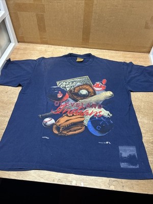 Vintage Nutmeg Cleveland Indians Chief Wahoo T-Shirt Size L