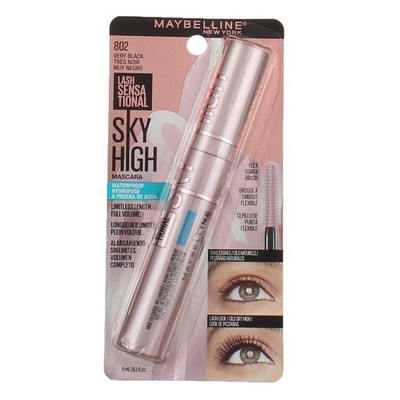 6 Pack Maybelline New York Lash Sensational Sky High Mascara, Very Black, 0.2...