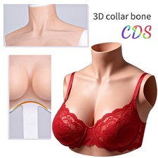 Realistic B-H Cup Silicone Breast Forms Breast Plate Fake Boobs For Crossdresser