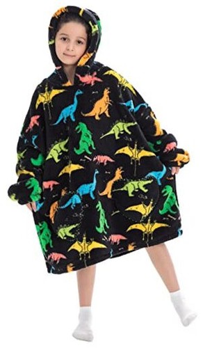 Kids Oversized Wearable Blanket Hoodie, Super Soft Warm Comfortable Sweatshirt