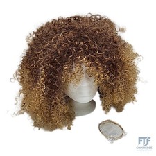 CoCrowns 16Zoll Afro Kinky lockige Perücke m...