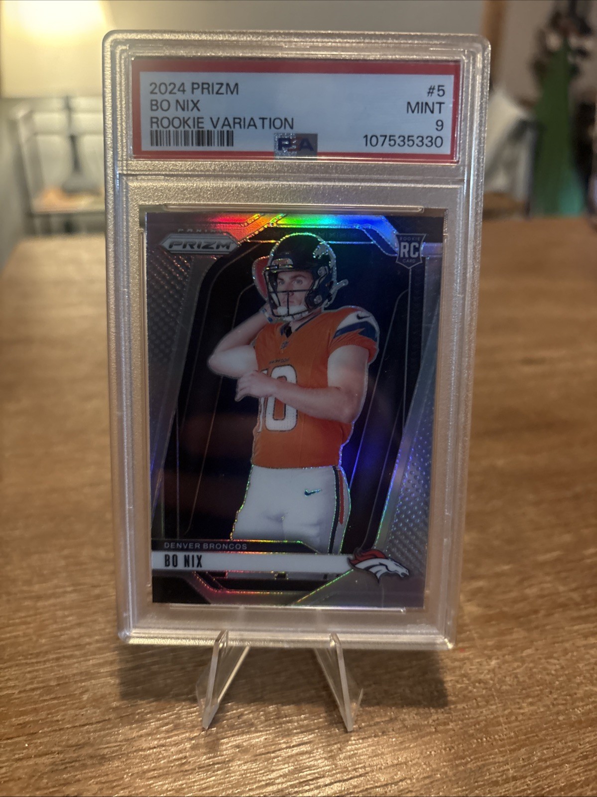 Bo Nix Panini Prizm Rookie Variation #5 Base