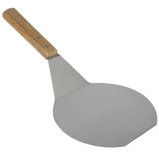 Extra-Large Stainless Steel Wide Spatula Turner Strong Wooden Handle - Dishwa...
