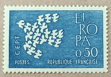 5D1-Timbre France YT  1310 neuf ** année 1961 "europa"