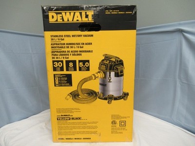 DeWalt DXV08SA Stainless Steel Wet/Dry 8 Gallon 5 HP Vacuum