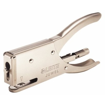 Leitz Juwel Stapling Pliers, Use with Juwel 4 mm Staples, 12 Sheet Capacity, Met