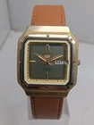Vintage Seiko 5 Automatic 6349-5050 Golden shine Square Shape Dial Watch