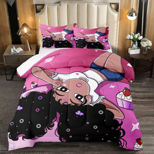 African American Comforter Sets for Girls, Black Girls Kids Comforter Sets 2 Pie
