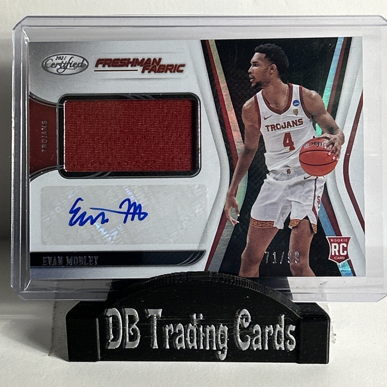 2021 Panini Chronicles DP - Evan Mobley Certified Freshman Fabric Signatures /99
