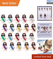 Bulk Set of 20 Colorful Little Jesus Figures for Easter Fun and Gifts