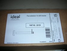 IDEAL FLUE EXTENTION 1m with BRACKET, Part No. 203129. FREE POSTAGE.