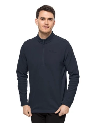 Jack Wolfskin Taunus Hz, Herren Pullover, Nachtblau, Bluza Polarowa XL