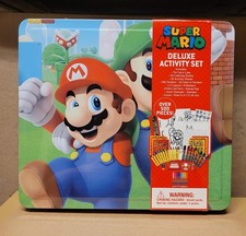 Super Mario Deluxe Activity set Tin Carrying case 500 pieces