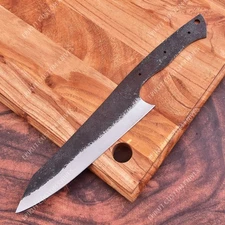 13'' 1095 High Carbon Steel CHEF Knife Blank Blade DIY Bushcraft Hunting Making