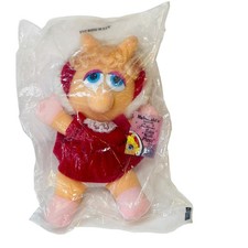 Vintage 1988 McDonalds Baby Miss Piggy Plush Jim Henson Muppet Babies NEW/SEALED