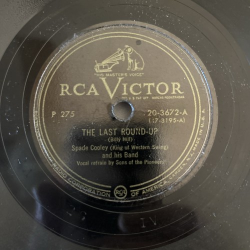 3-Spade Cooley 78tr/min 10” Shellac Records - RCA & Columbia STEEL GUITAR RAG / Last - Photo 3/14