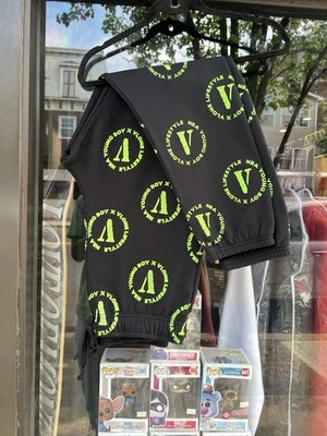 Green And Black NBA Youngboy X Vlone Lifestyle  Sweats