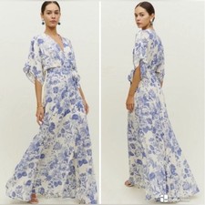 Reformation Winslow dress in Lucerne blue floral NWT M