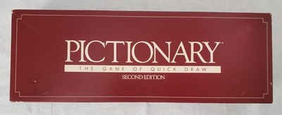 1987 Pictionary 2nd Edition Charades Game in G/VG Condition - 99% Complete