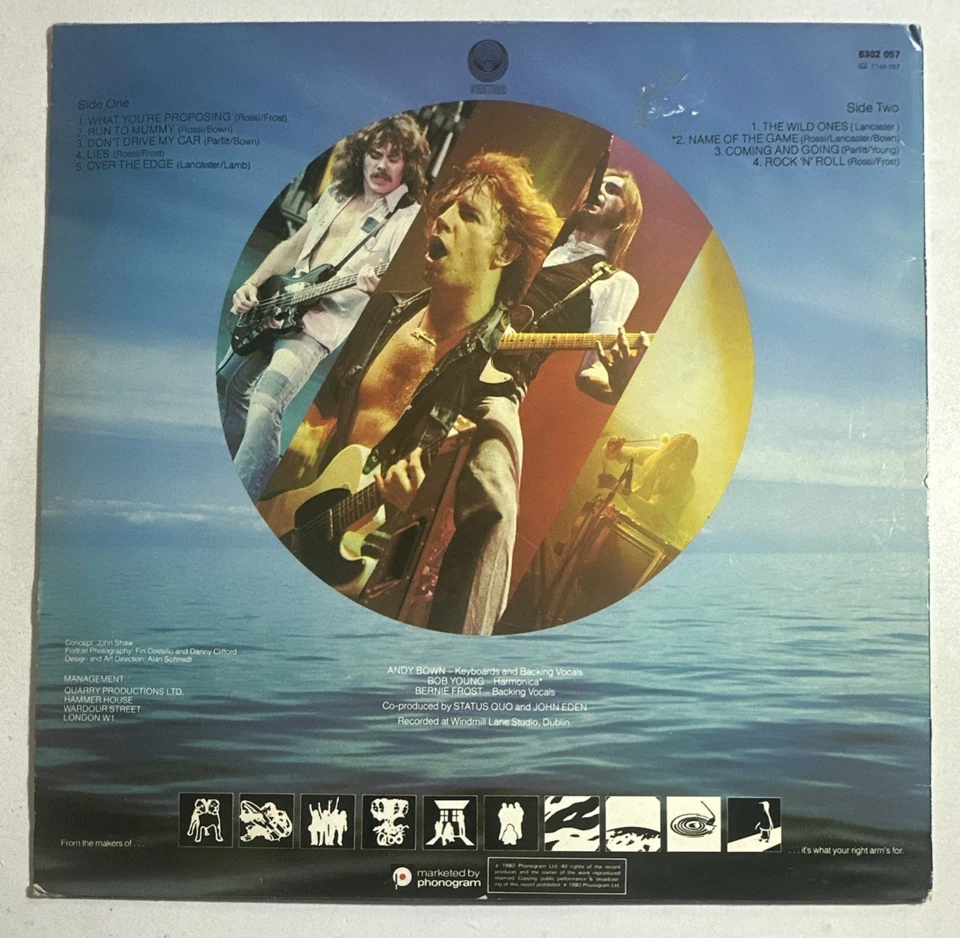 Status Quo Just Supposin’ Vinyl LP Album Record 6302 057 EX/VG+ Condition - Image 3 of 4