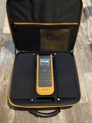 WORKING Dymo XTL 300 Label Maker with AC Adapter, Case, Manual, & Shoulder Strap