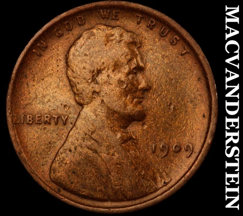 1909 VDB Lincoln Wheat Cent- Semi Key Better Date No Reserve #J5265