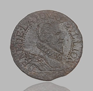 FRANCE Sedan. Henry Tour d'Auvergne 1591 1623. Copper Liard 1614