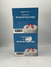 2 PK!  Amazon Basics Tall Kitchen Trash Bags ...